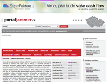 Tablet Screenshot of portaljaromer.cz